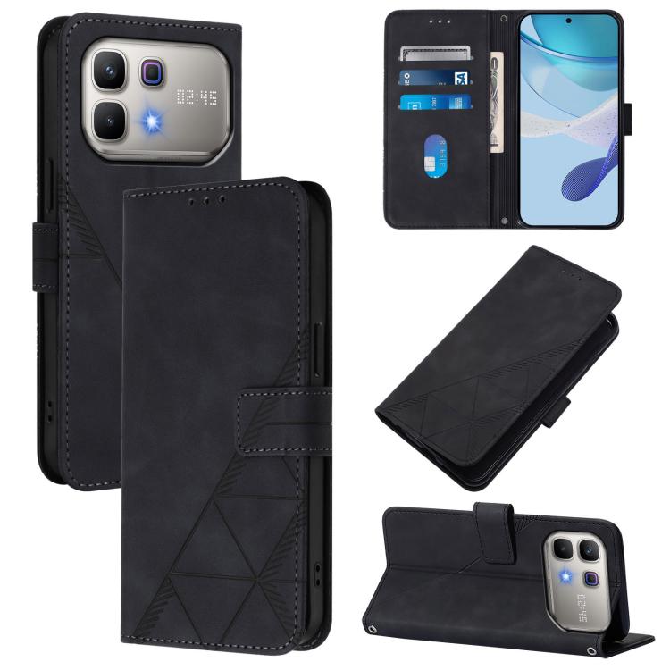 Custodia per cellulare in pelle con flip in rilievo 3D a tracolla, For Infinix GT 50 Pro 5G, For Infinix Note Edge 5G Global, For Infinix Smart 20 4G / X6840, For Infinix Note 60 5G / Note 60 Pro 5G