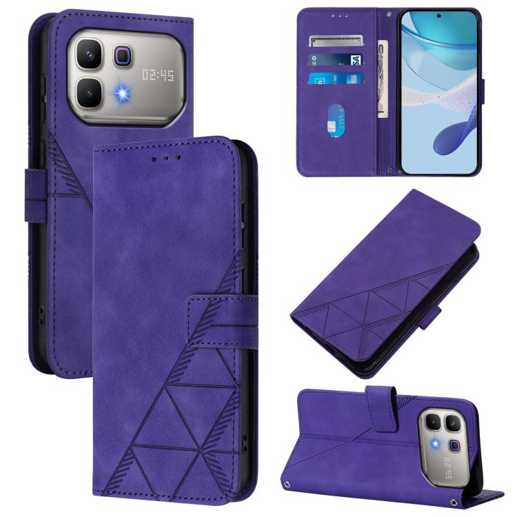Custodia per cellulare in pelle con flip in rilievo 3D a tracolla, For Infinix GT 50 Pro 5G, For Infinix Note Edge 5G Global, For Infinix Smart 20 4G / X6840, For Infinix Note 60 5G / Note 60 Pro 5G