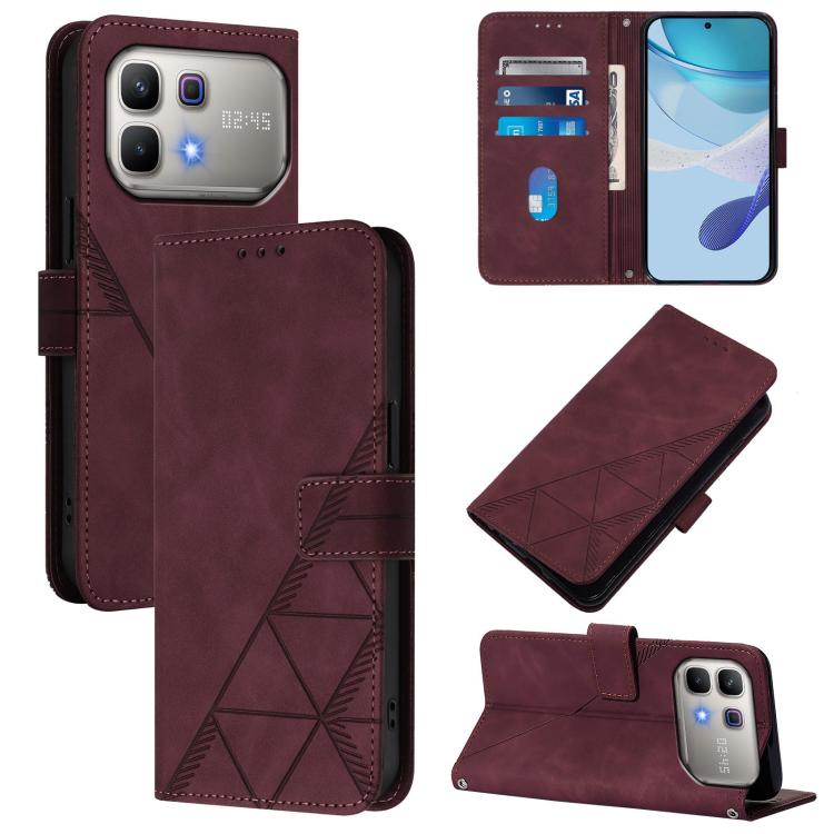 Custodia per cellulare in pelle con flip in rilievo 3D a tracolla, For Infinix GT 50 Pro 5G, For Infinix Note Edge 5G Global, For Infinix Smart 20 4G / X6840, For Infinix Note 60 5G / Note 60 Pro 5G