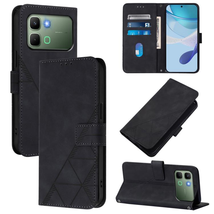 Custodia per cellulare in pelle con flip in rilievo 3D a tracolla, For Infinix GT 50 Pro 5G, For Infinix Note Edge 5G Global, For Infinix Smart 20 4G / X6840, For Infinix Note 60 5G / Note 60 Pro 5G