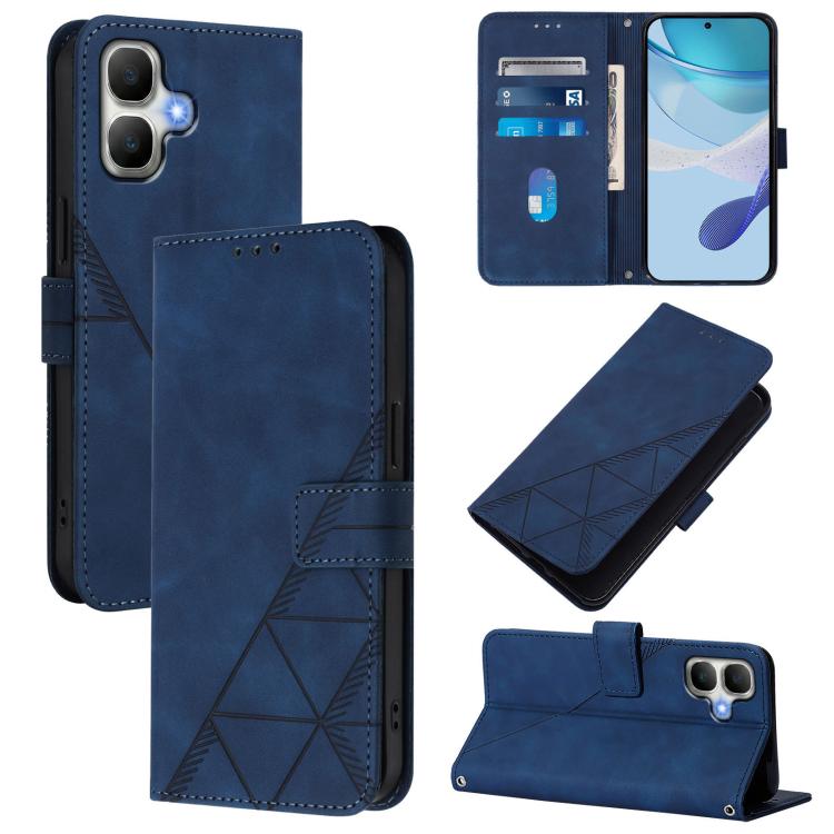 Custodia per cellulare in pelle con flip in rilievo 3D a tracolla, For Infinix GT 50 Pro 5G, For Infinix Note Edge 5G Global, For Infinix Smart 20 4G / X6840, For Infinix Note 60 5G / Note 60 Pro 5G