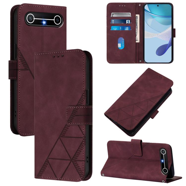 Custodia per cellulare in pelle con flip in rilievo 3D a tracolla, For Tecno Camon 50 4G / CN5, For Tecno Spark Slim 5G, For Tecno Pop 10, For Tecno Camon 40 Pro 4G