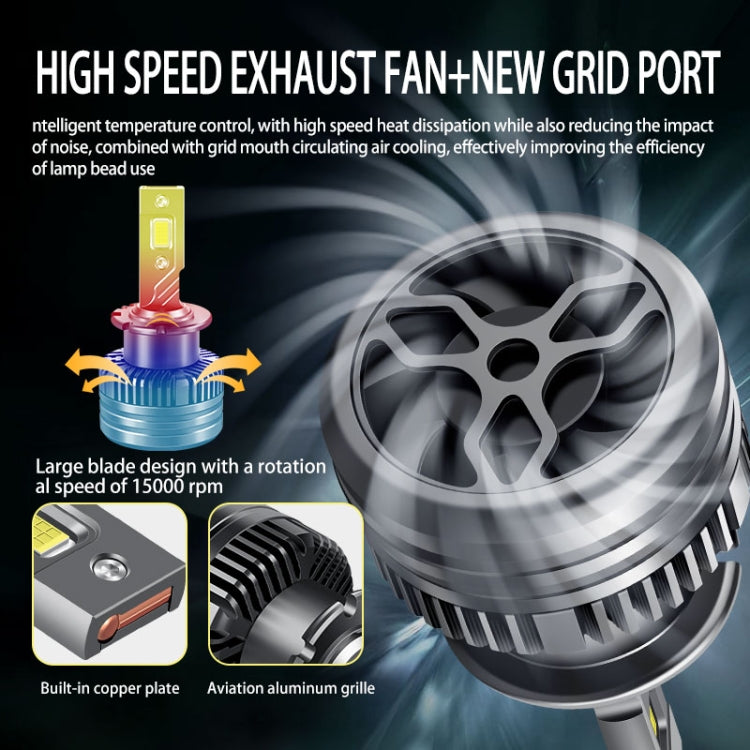 P15 1 paio D2S / D2R DC10-32V / 35W / 6000K / 4000LM IP68 Faro LED per auto impermeabile, D2S / D2R