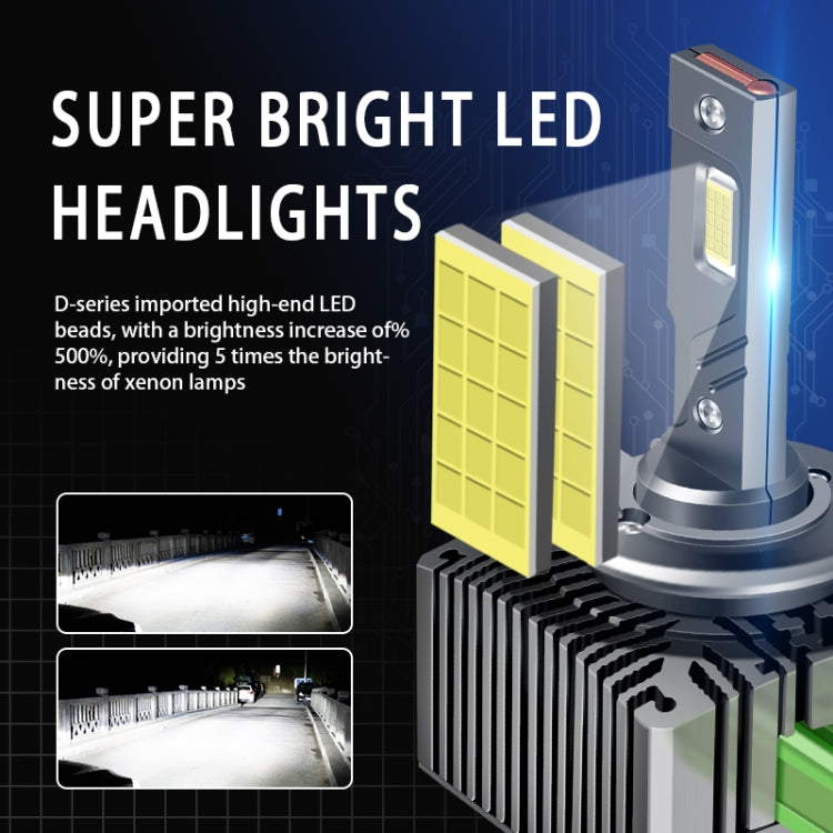 P15 1 paio D4S / D4R DC10-32V / 35W / 6000K / 4000LM IP68 Faro LED per auto impermeabile, D4S / D4R