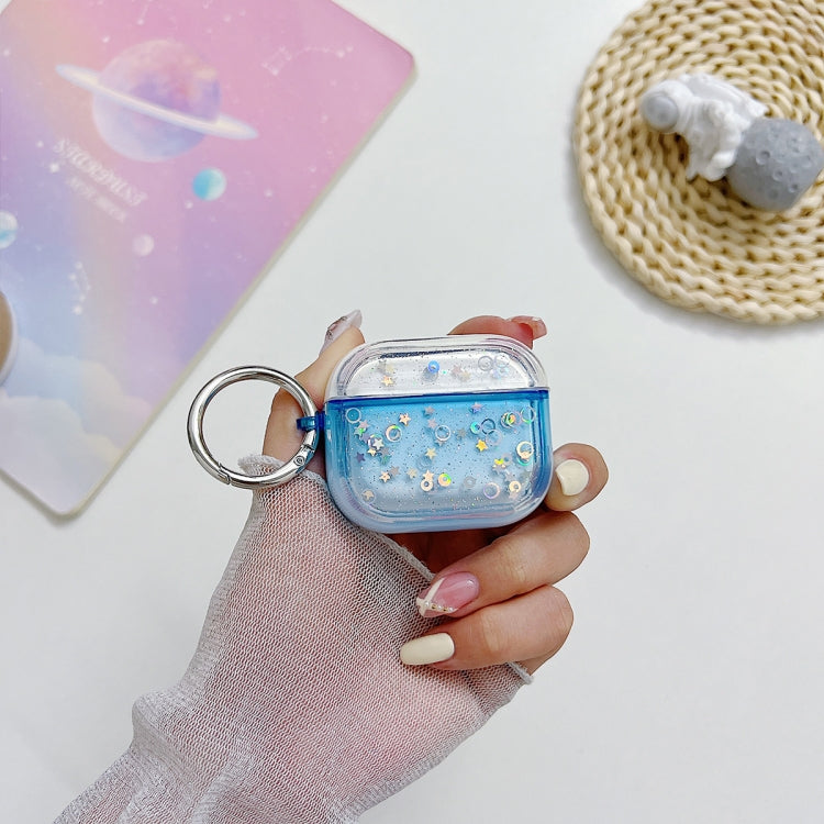 Custodia protettiva per auricolari Bluetooth con glitter trasparente, For AirPods Pro 2, For AirPods 3, For AirPods Pro