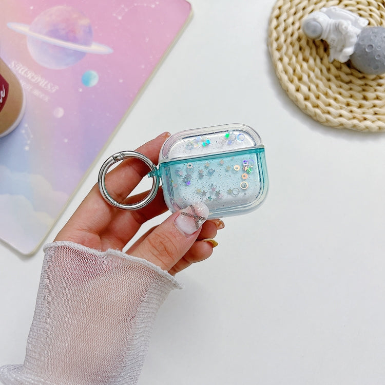Custodia protettiva per auricolari Bluetooth con glitter trasparente, For AirPods Pro 2, For AirPods 3, For AirPods Pro