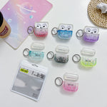 Custodia protettiva per auricolari Bluetooth con glitter trasparente, For AirPods Pro 2, For AirPods 3, For AirPods Pro