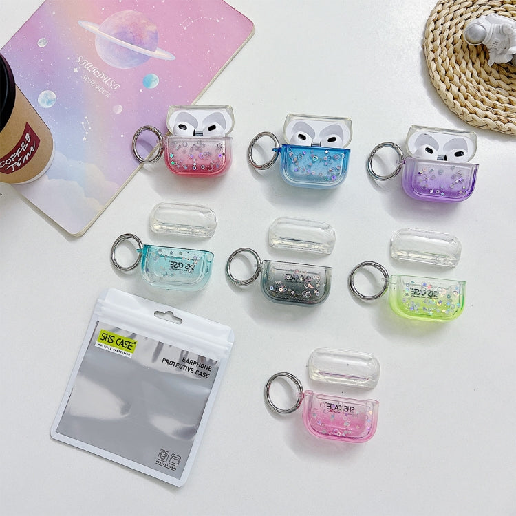 Custodia protettiva per auricolari Bluetooth con glitter trasparente, For AirPods Pro 2, For AirPods 3, For AirPods Pro