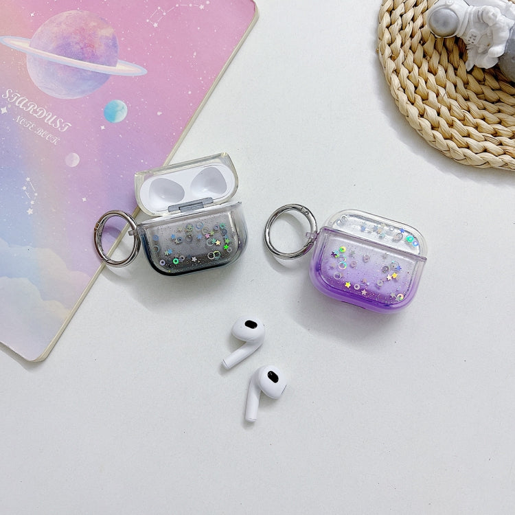 Custodia protettiva per auricolari Bluetooth con glitter trasparente, For AirPods Pro 2, For AirPods 3, For AirPods Pro