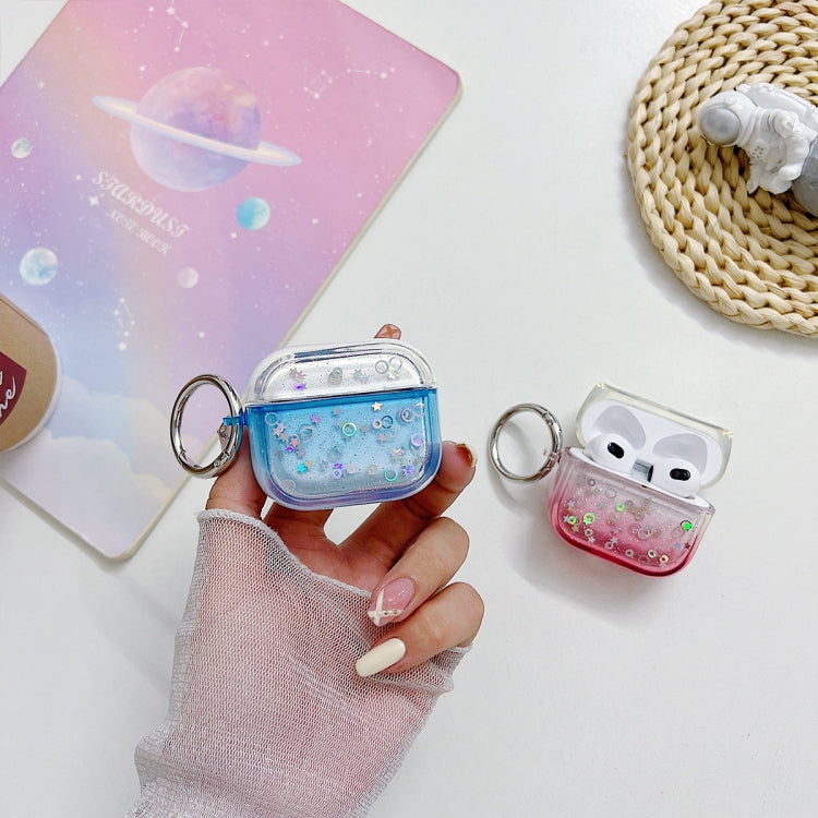 Custodia protettiva per auricolari Bluetooth con glitter trasparente, For AirPods Pro 2, For AirPods 3, For AirPods Pro