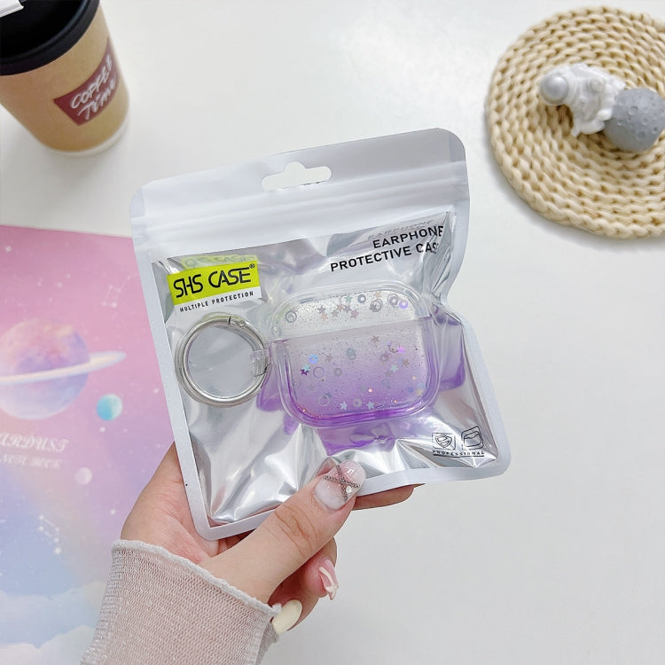 Custodia protettiva per auricolari Bluetooth con glitter trasparente, For AirPods Pro 2, For AirPods 3, For AirPods Pro