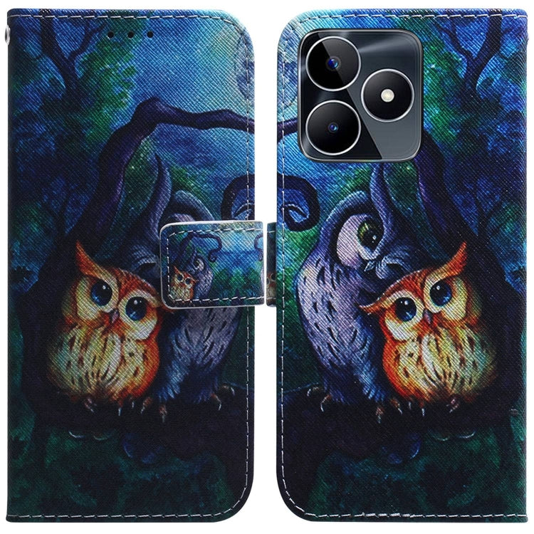 Custodia per cellulare in pelle flip con disegno colorato, For Realme 11 Pro / 11 Pro+ / Narzo 60 Pro, For Realme C53 / Narzo N53