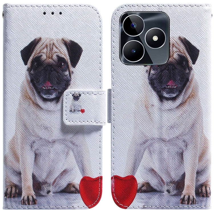 Custodia per cellulare in pelle flip con disegno colorato, For Realme 11 Pro / 11 Pro+ / Narzo 60 Pro, For Realme C53 / Narzo N53