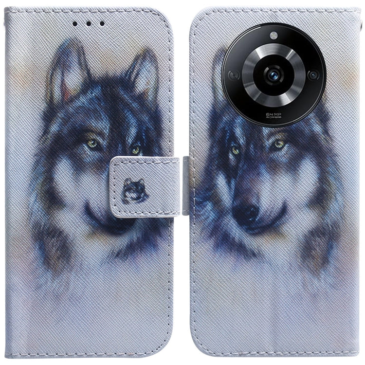 Custodia per cellulare in pelle flip con disegno colorato, For Realme 11 5G/Narzo 60 India Version, For Realme 11 5G Global