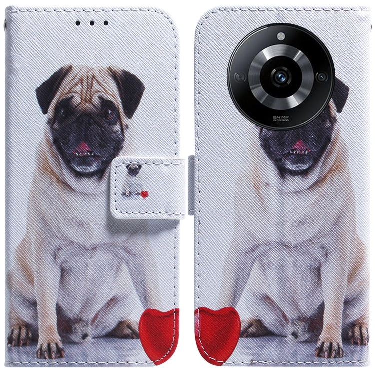 Custodia per cellulare in pelle flip con disegno colorato, For Realme 11 5G/Narzo 60 India Version, For Realme 11 5G Global