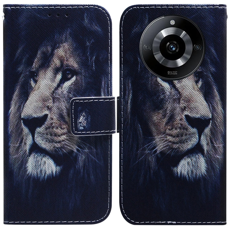 Custodia per cellulare in pelle flip con disegno colorato, For Realme 11 5G/Narzo 60 India Version, For Realme 11 5G Global