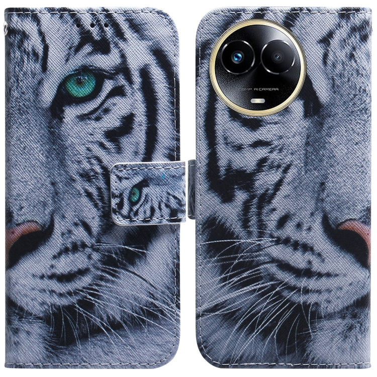 Custodia per cellulare in pelle flip con disegno colorato, For Realme 11 5G/Narzo 60 India Version, For Realme 11 5G Global