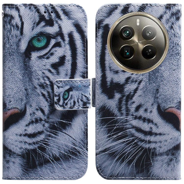 Custodia per cellulare in pelle flip con disegno colorato, For Realme 12+, For Realme 12 Pro+ Global
