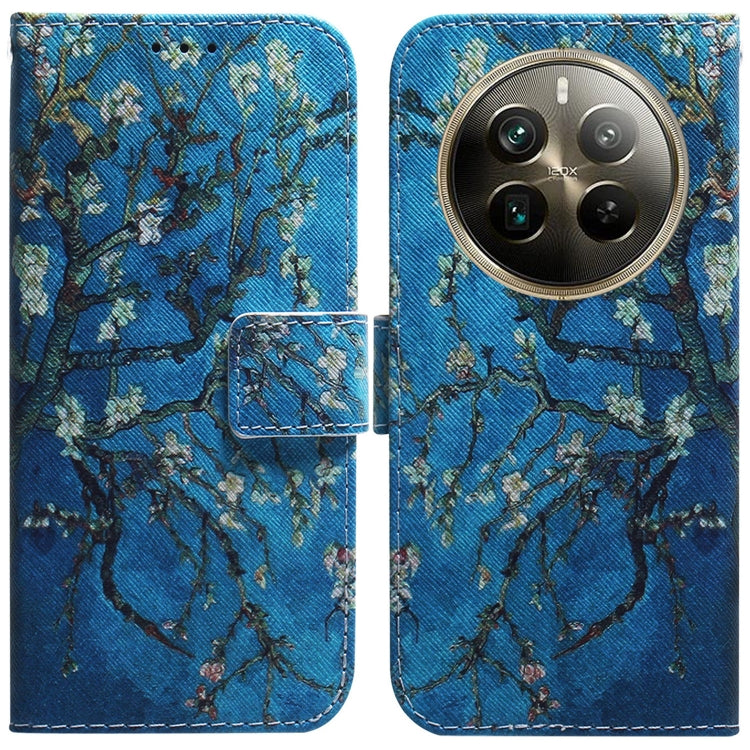 Custodia per cellulare in pelle flip con disegno colorato, For Realme 12+, For Realme 12 Pro+ Global