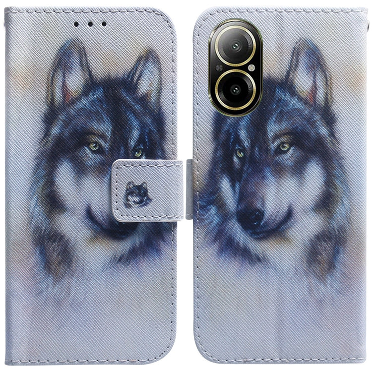 Custodia per cellulare in pelle flip con disegno colorato, For Realme C67 4G Global, For Realme 11 4G Global