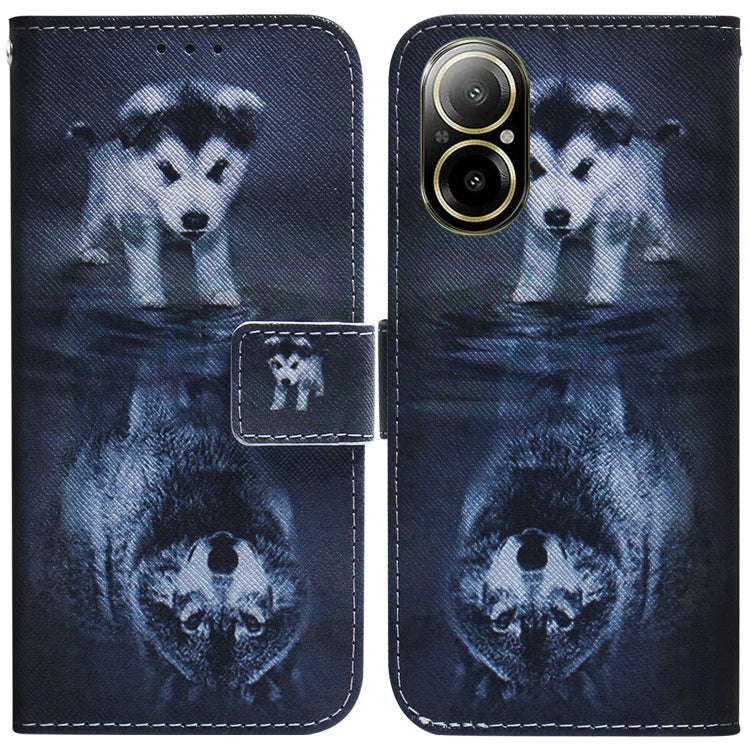 Custodia per cellulare in pelle flip con disegno colorato, For Realme C67 4G Global, For Realme 11 4G Global