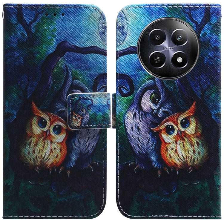 Custodia per cellulare in pelle flip con disegno colorato, For Realme C61 / C63 / Note 60, For Realme 12 5G