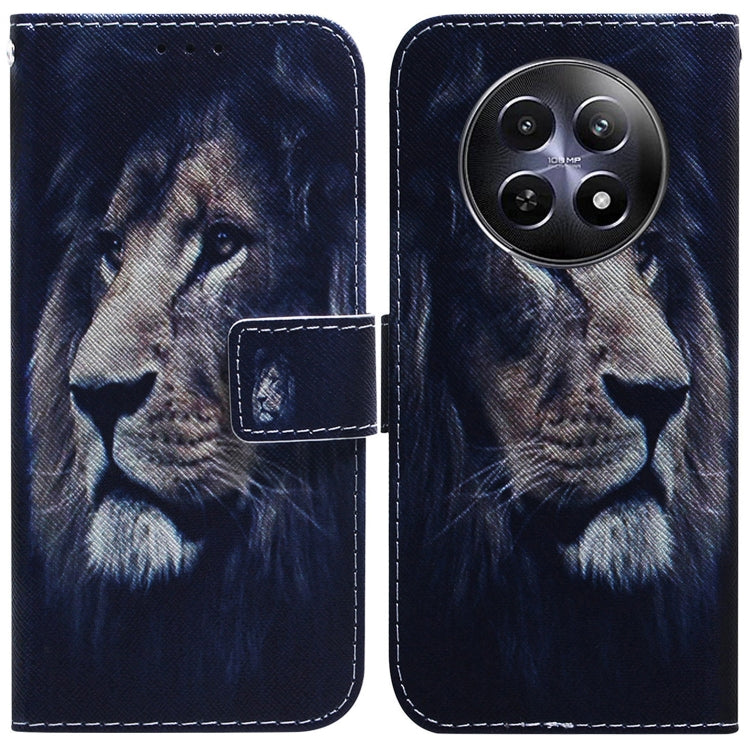 Custodia per cellulare in pelle flip con disegno colorato, For Realme C61 / C63 / Note 60, For Realme 12 5G
