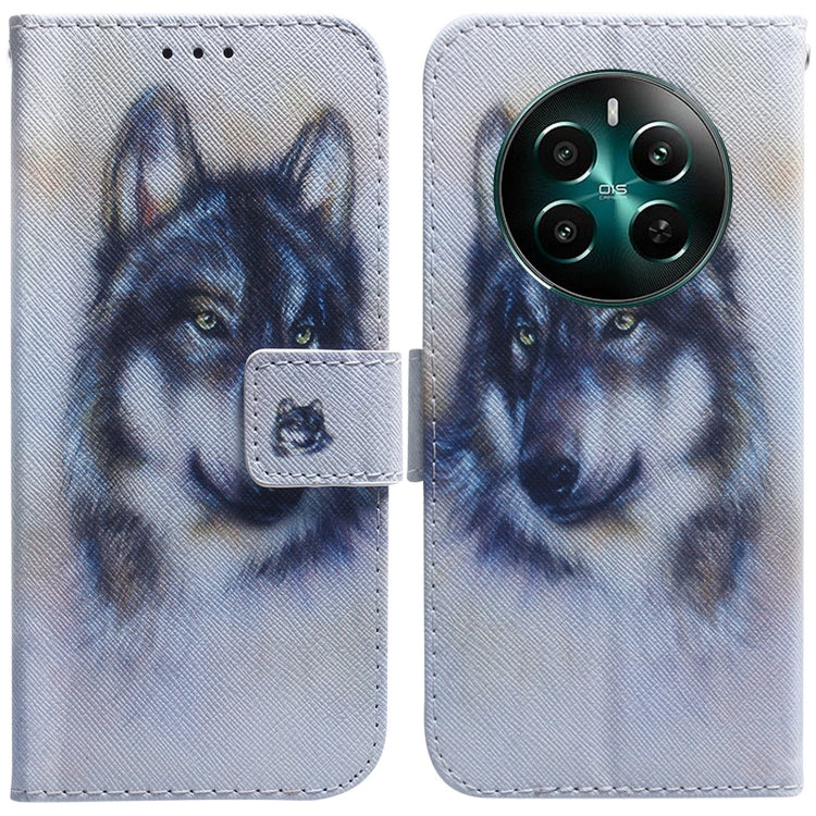 Custodia per cellulare in pelle flip con disegno colorato, For Realme 12+, For Realme 12 Pro+ Global