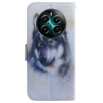 Custodia per cellulare in pelle flip con disegno colorato, For Realme 12+, For Realme 12 Pro+ Global