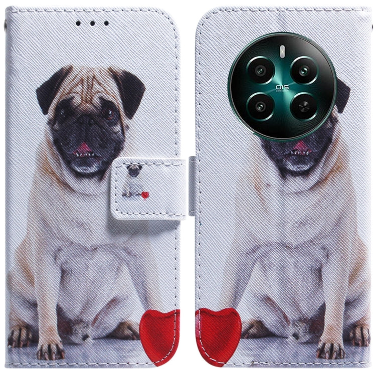 Custodia per cellulare in pelle flip con disegno colorato, For Realme 12+, For Realme 12 Pro+ Global