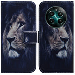 Custodia per cellulare in pelle flip con disegno colorato, For Realme 12+, For Realme 12 Pro+ Global