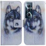 Custodia per cellulare in pelle flip con disegno colorato, For Realme C65 4G