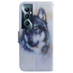 Custodia per cellulare in pelle flip con disegno colorato, For Realme C65 4G