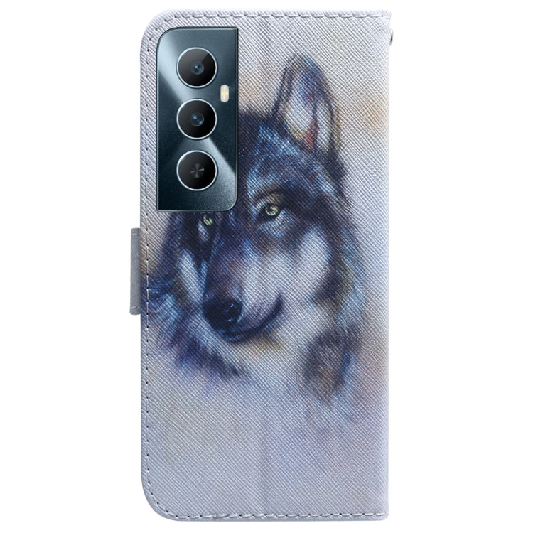 Custodia per cellulare in pelle flip con disegno colorato, For Realme C65 4G
