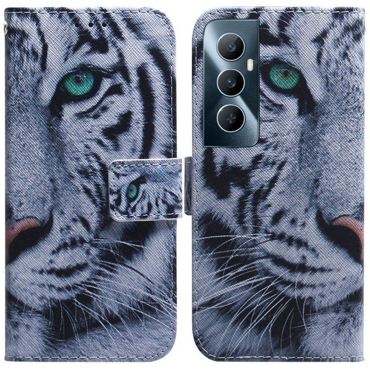 Custodia per cellulare in pelle flip con disegno colorato, For Realme C65 4G