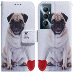 Custodia per cellulare in pelle flip con disegno colorato, For Realme C65 4G
