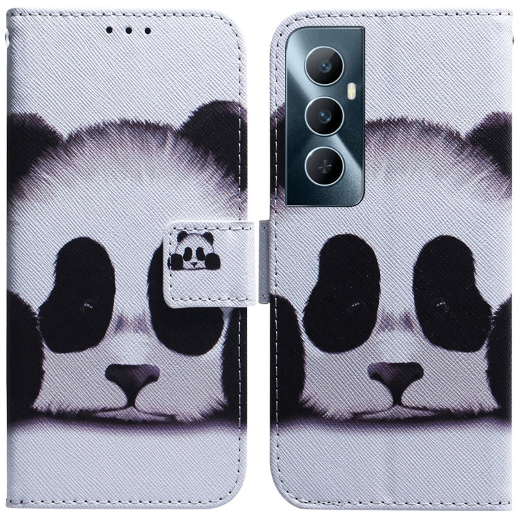 Custodia per cellulare in pelle flip con disegno colorato, For Realme C65 4G