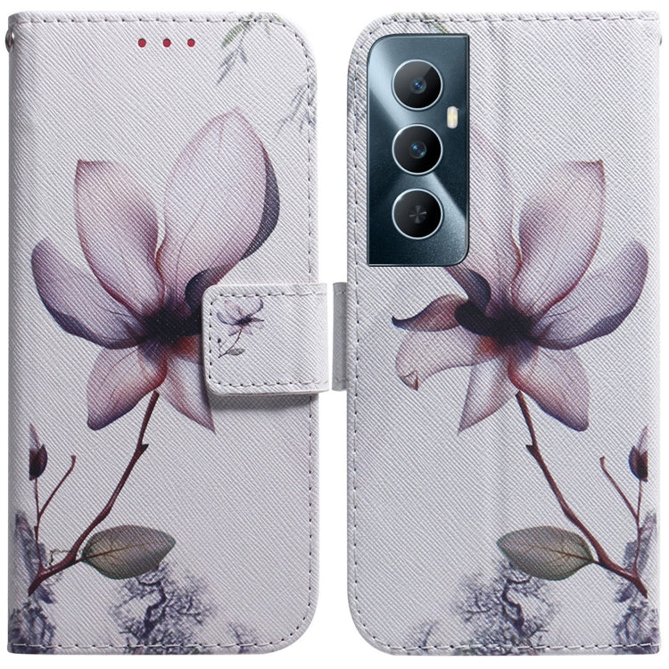 Custodia per cellulare in pelle flip con disegno colorato, For Realme C65 4G