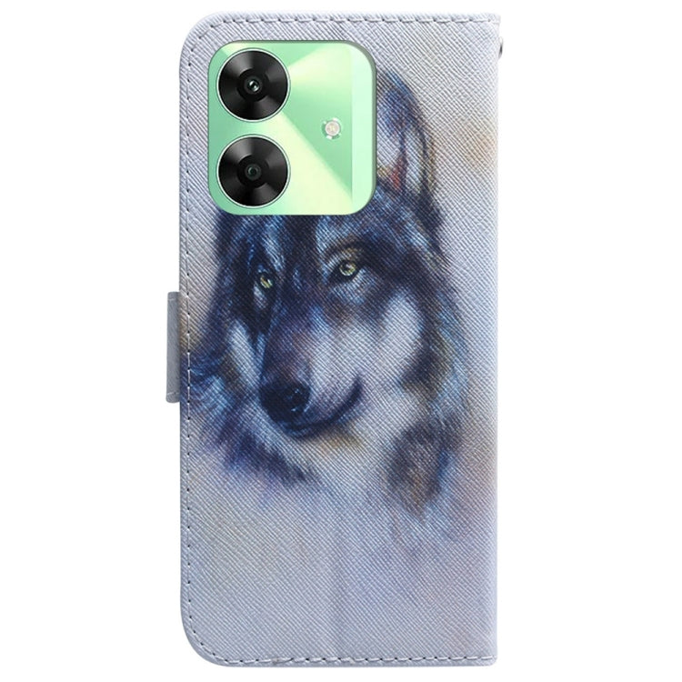 Custodia per cellulare in pelle flip con disegno colorato, For Realme C61 / C63 / Note 60, For Realme 12 5G