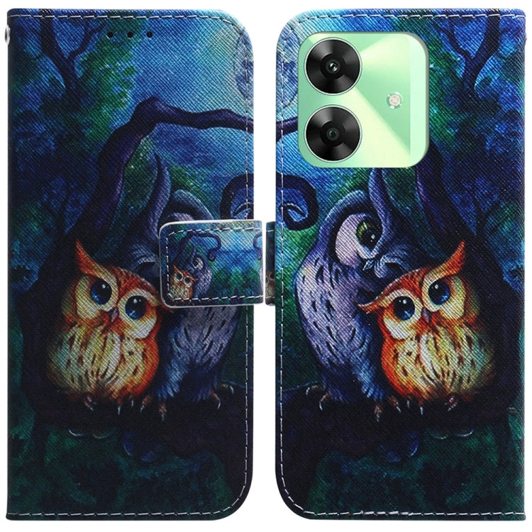 Custodia per cellulare in pelle flip con disegno colorato, For Realme C61 / C63 / Note 60, For Realme 12 5G