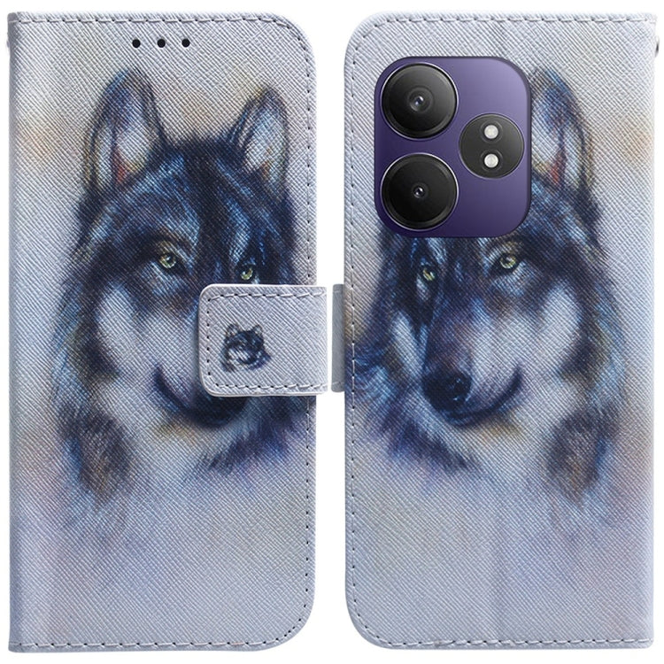 Custodia per cellulare in pelle flip con disegno colorato, For Realme 13+ Global, For Realme GT 6 / GT 6T / GT Neo6