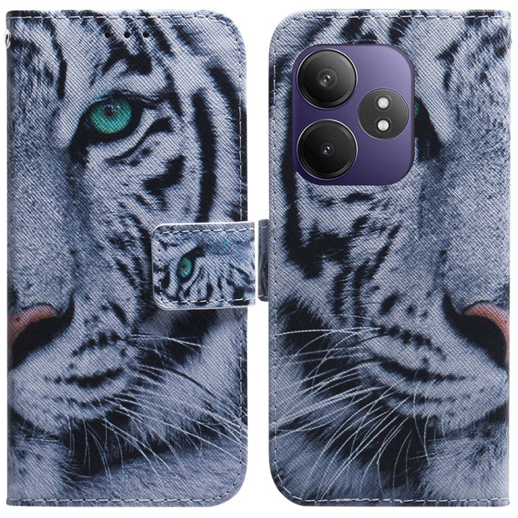 Custodia per cellulare in pelle flip con disegno colorato, For Realme 13+ Global, For Realme GT 6 / GT 6T / GT Neo6