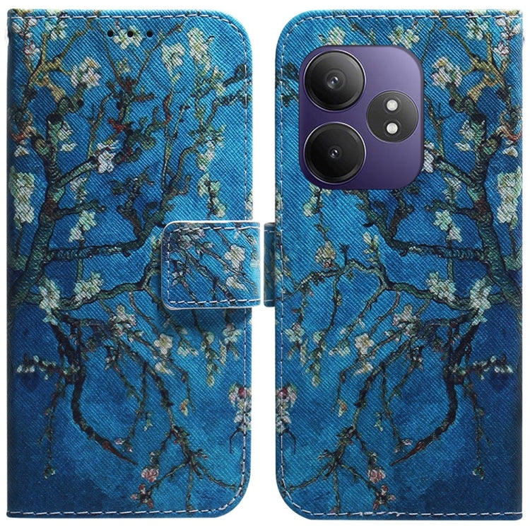 Custodia per cellulare in pelle flip con disegno colorato, For Realme 13+ Global, For Realme GT 6 / GT 6T / GT Neo6