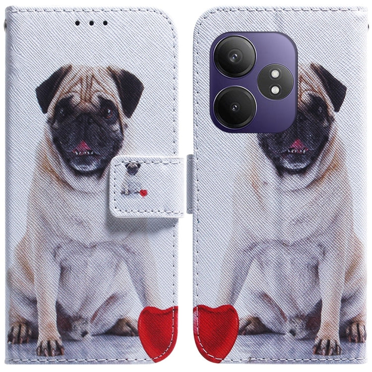 Custodia per cellulare in pelle flip con disegno colorato, For Realme 13+ Global, For Realme GT 6 / GT 6T / GT Neo6