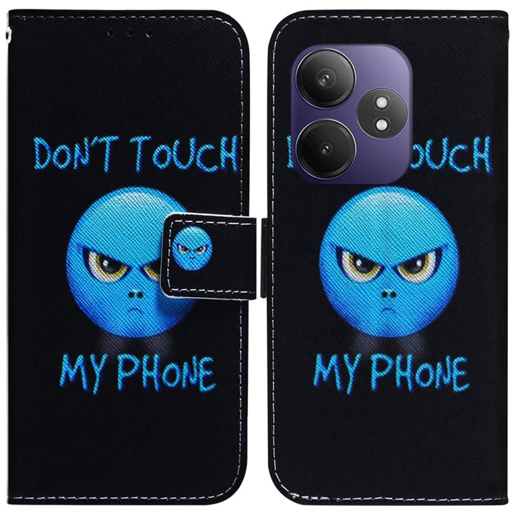 Custodia per cellulare in pelle flip con disegno colorato, For Realme 13+ Global, For Realme GT 6 / GT 6T / GT Neo6