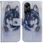 Custodia per cellulare in pelle flip con disegno colorato, For OPPO A98 5G / F23 5G India