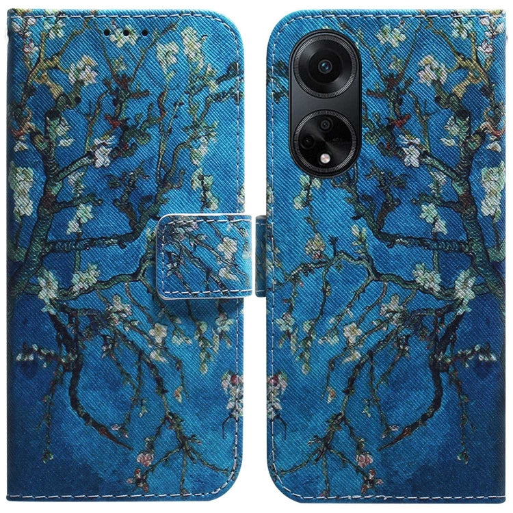 Custodia per cellulare in pelle flip con disegno colorato, For OPPO A98 5G / F23 5G India