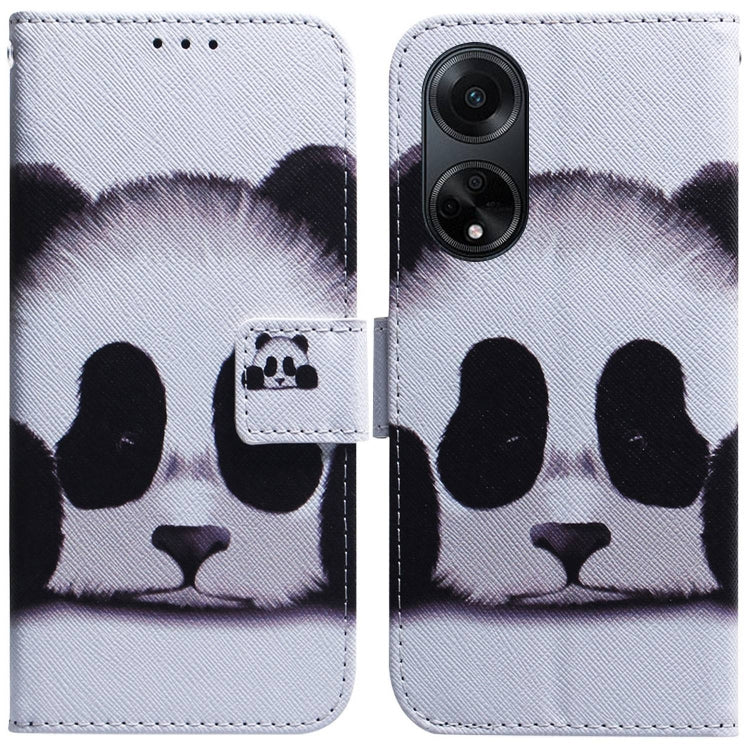Custodia per cellulare in pelle flip con disegno colorato, For OPPO A98 5G / F23 5G India