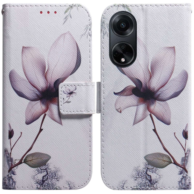 Custodia per cellulare in pelle flip con disegno colorato, For OPPO A98 5G / F23 5G India