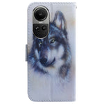 Custodia per cellulare in pelle flip con disegno colorato, For OPPO Reno10 5G / Reno10 Pro Global, For OPPO A78 4G